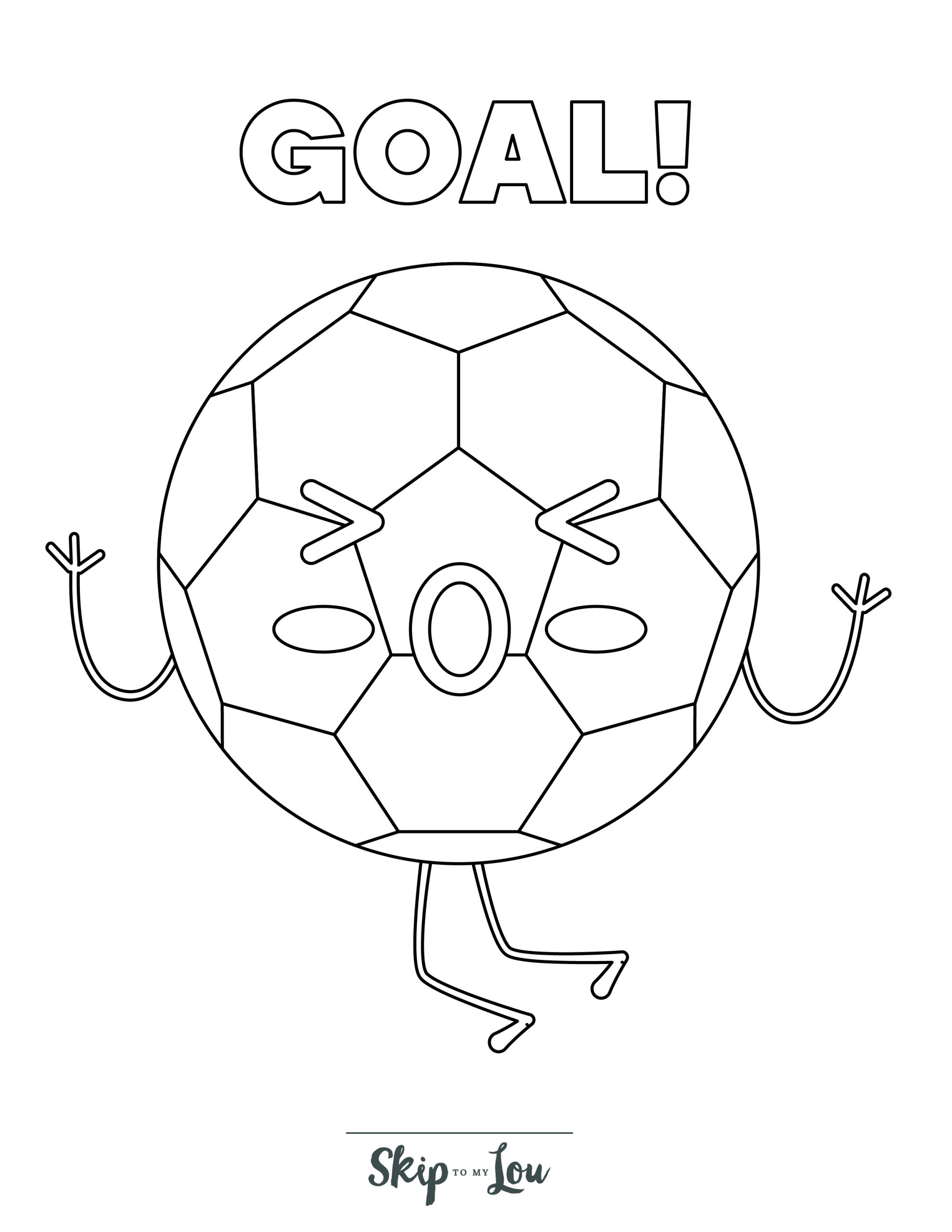 Soccer coloring pages