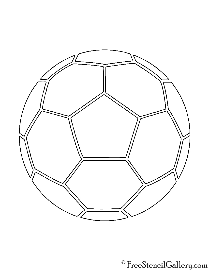 Soccer ball stencil free stencil gallery