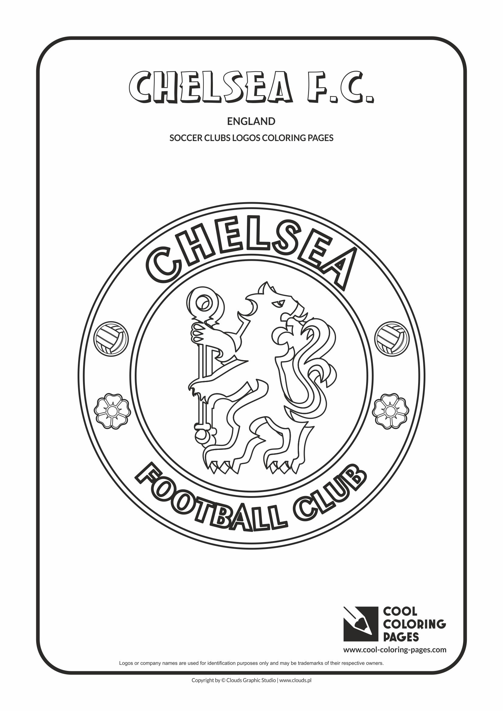 Cool coloring pages chelsea fc logo coloring page