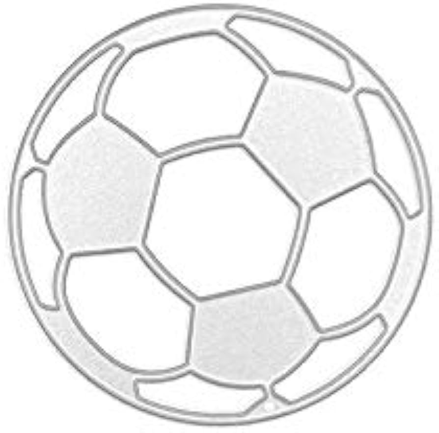 Soccer metal cutting die football die cuts stencil cutting template moulds scrabooking supplies for invitation card making paper crafting envelope emboosing diy photo album arts crafts sewing
