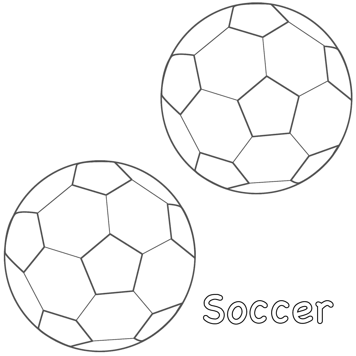 Soccer ball coloring pages download and print for free