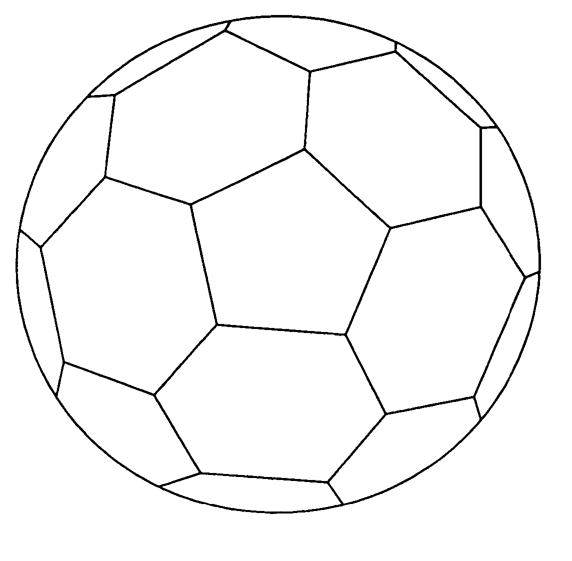 Soccer ball colouring pages