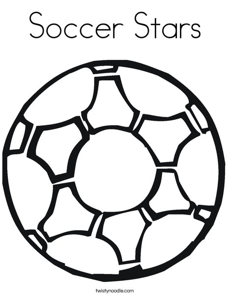 Soccer stars coloring page