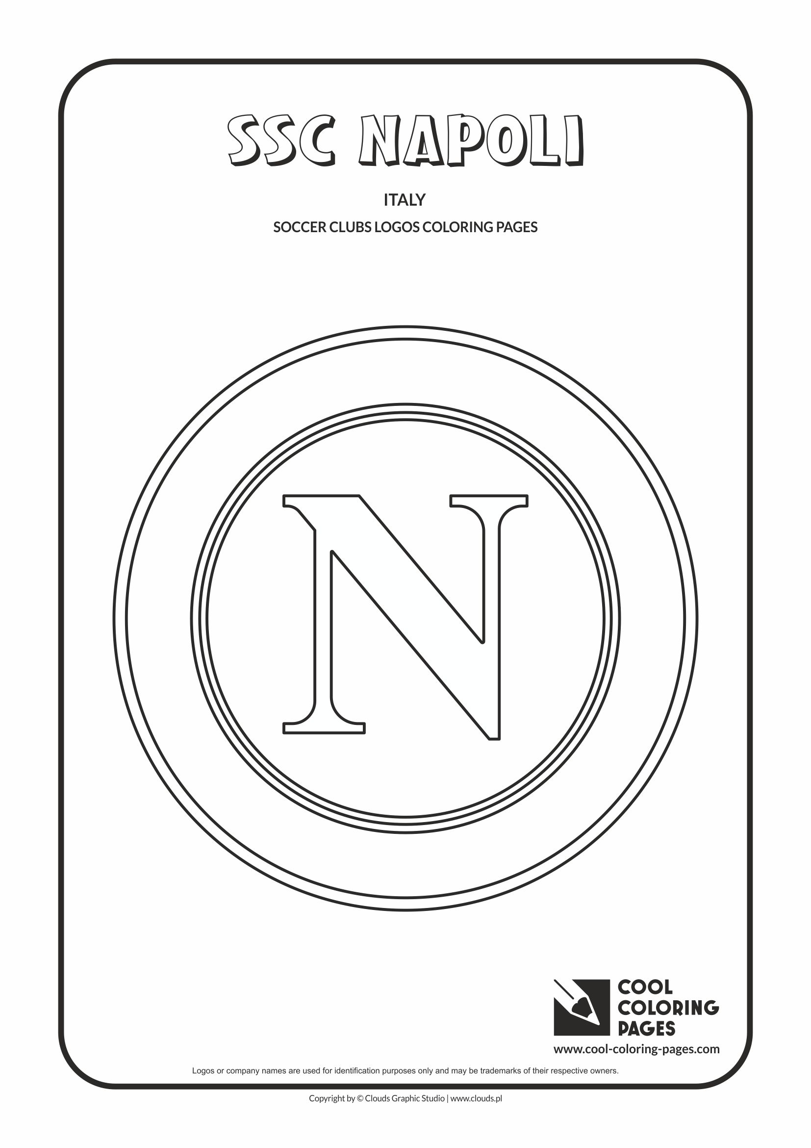 Cool coloring pages ssc napoli logo coloring page