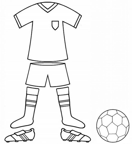 Football kit and uniform colouring page football kits football coloring pages sports coloring pages