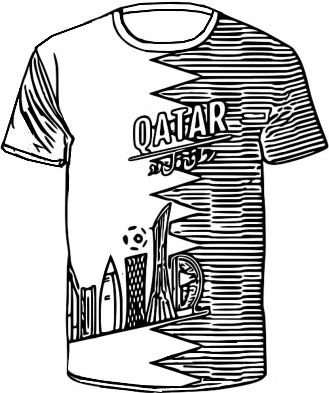 Coloring page fifa world cup soccer jersey