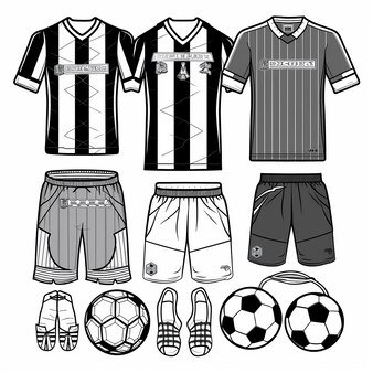 Page soccer jersey outline images