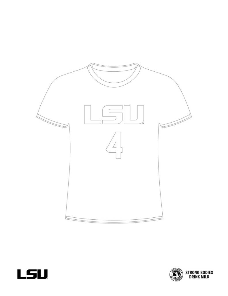 Coloring sheets from lsu athletics â lsu