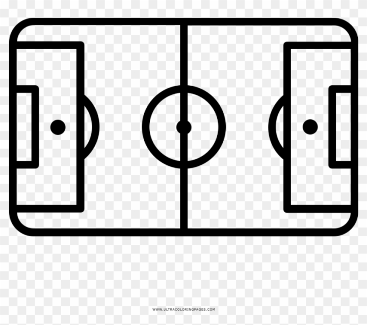 Free football field coloring page