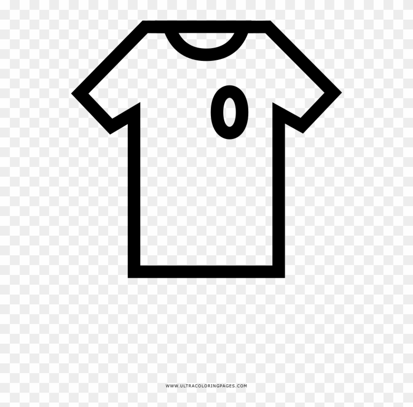 Soccer jersey coloring page
