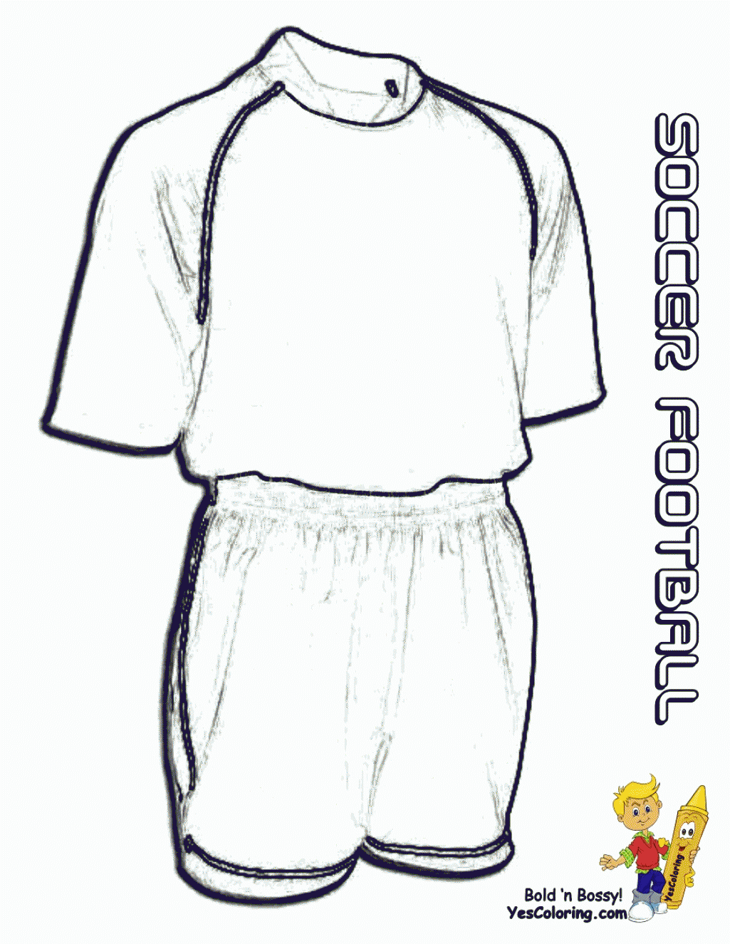Soccer uniform to color