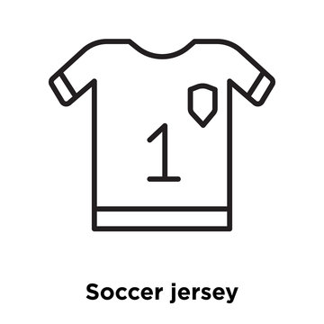 Soccer jersey icon isolated on white background simple and editable soccer jersey icons modern icon vector illustration vector