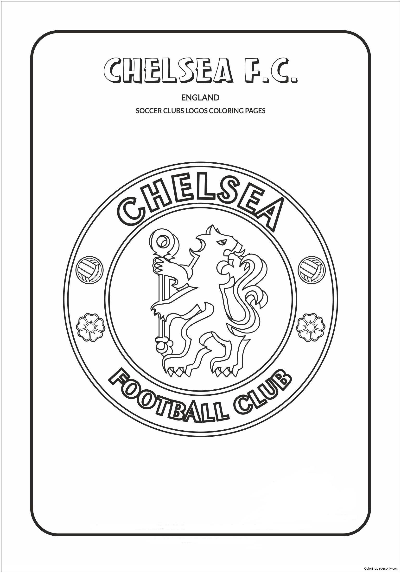 England premier league team logos coloring pages
