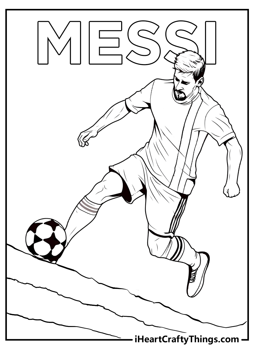 Printable messi coloring pages updated