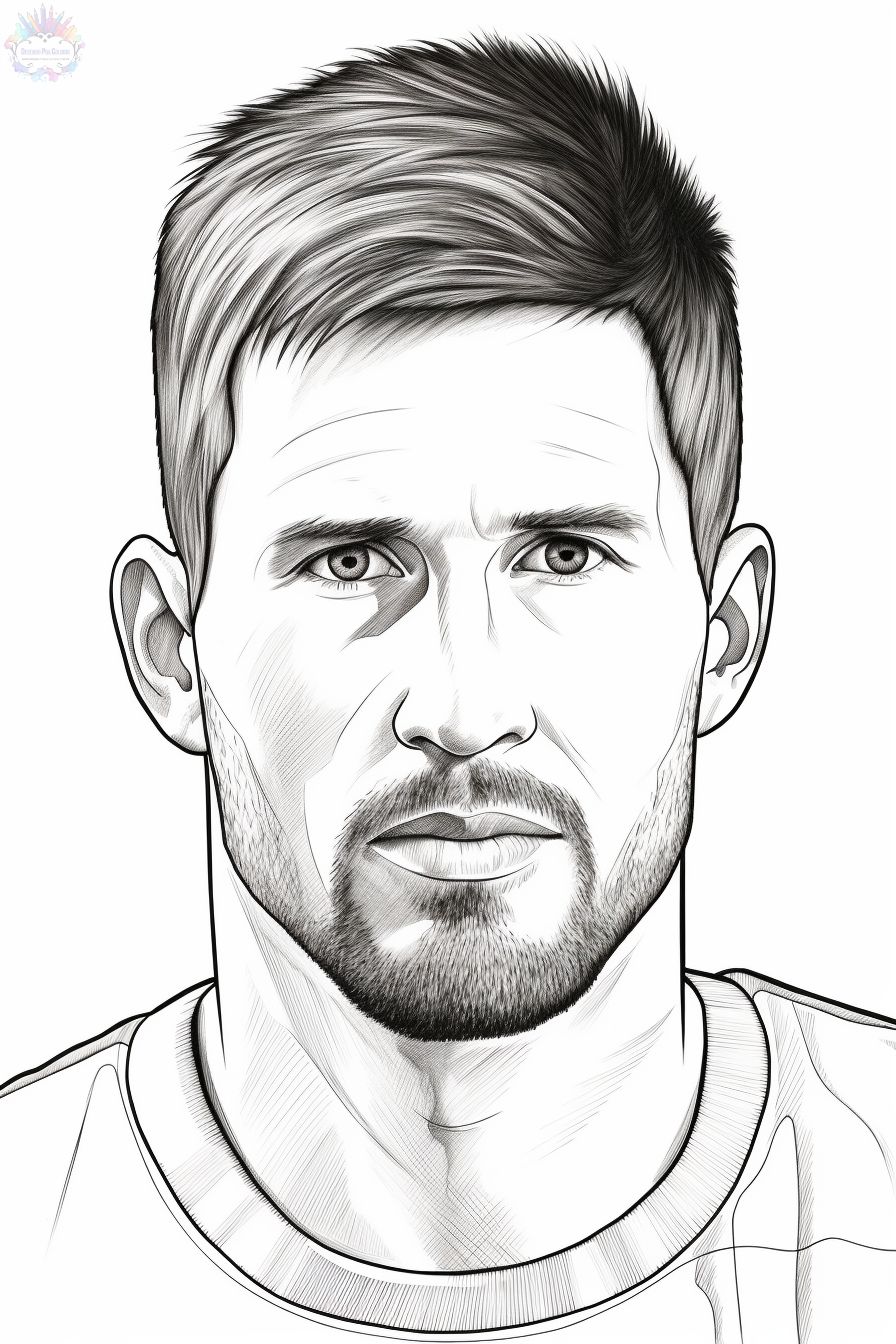 Messi coloring pages