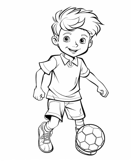Page soccer coloring pages images