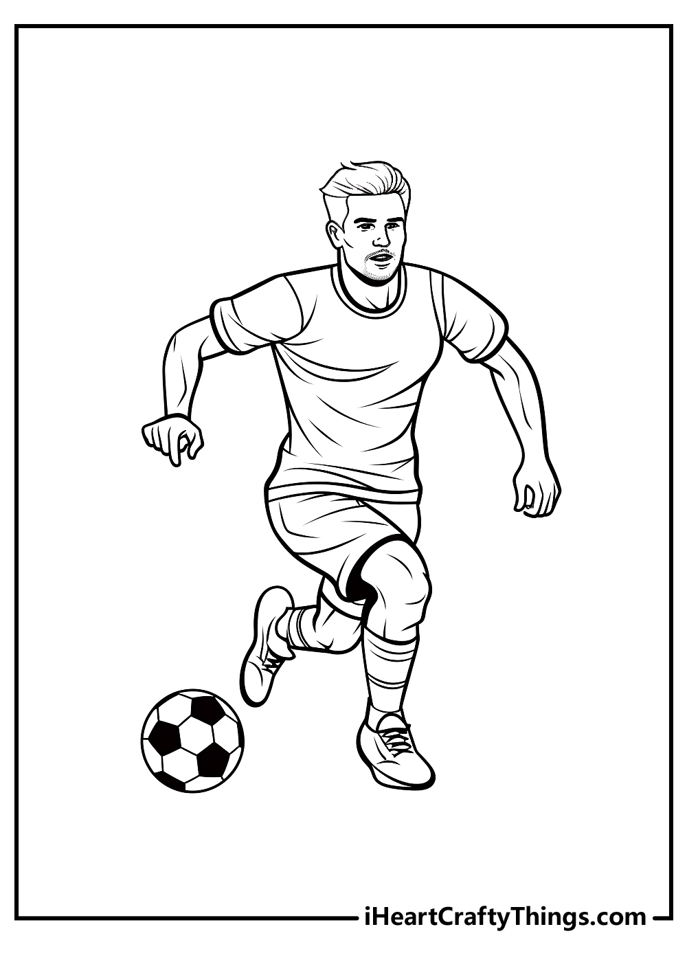 Soccer coloring pages free printables