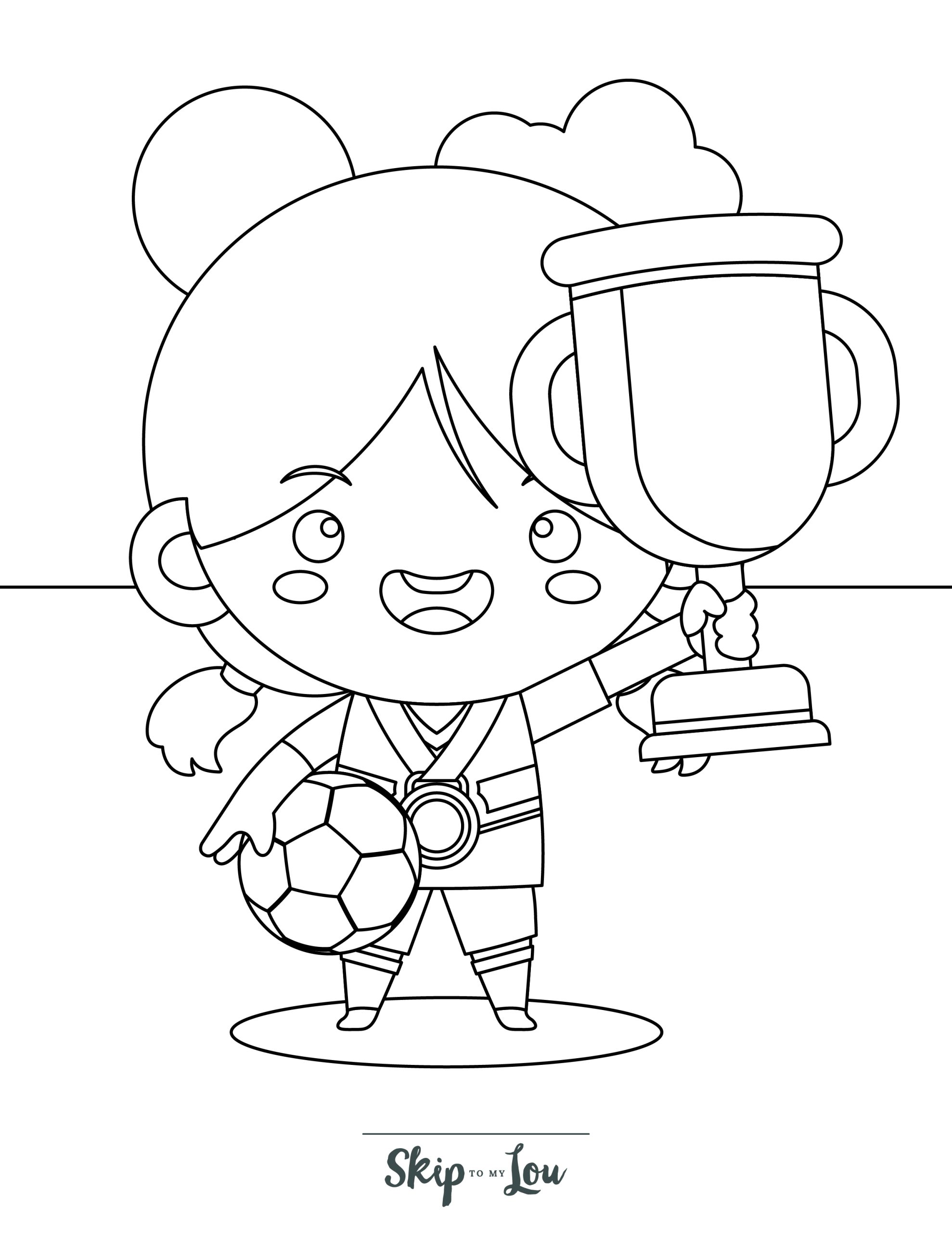 Soccer coloring pages