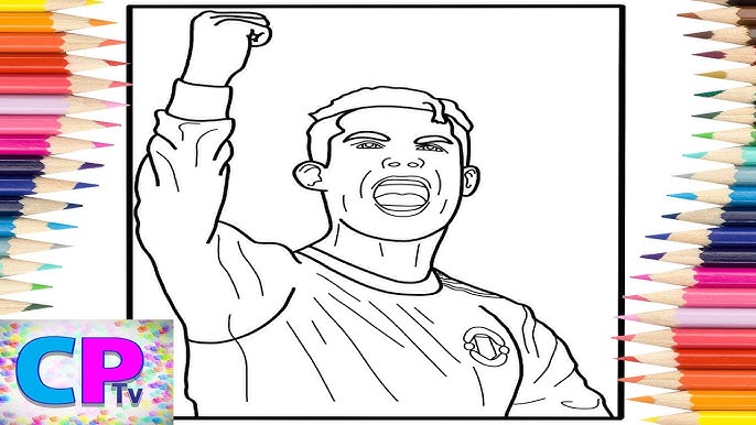 Cristiano ronaldo coloring pagesfootballer coloringclarx harddope