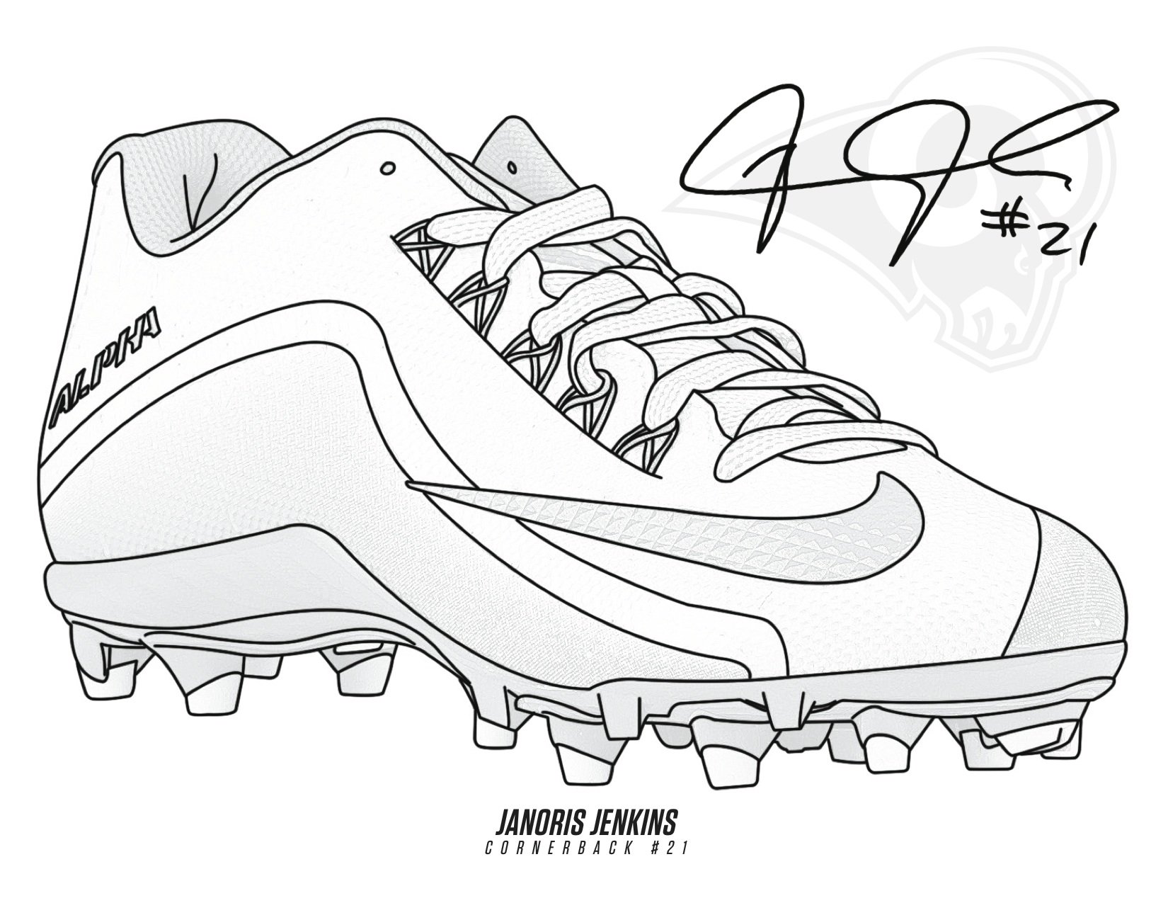 Los angeles rams on x ð art contest ð send us your customized cleat design to win autographed janoris swag pdf httpstcohhhiouk httpstcobgfeikfd x