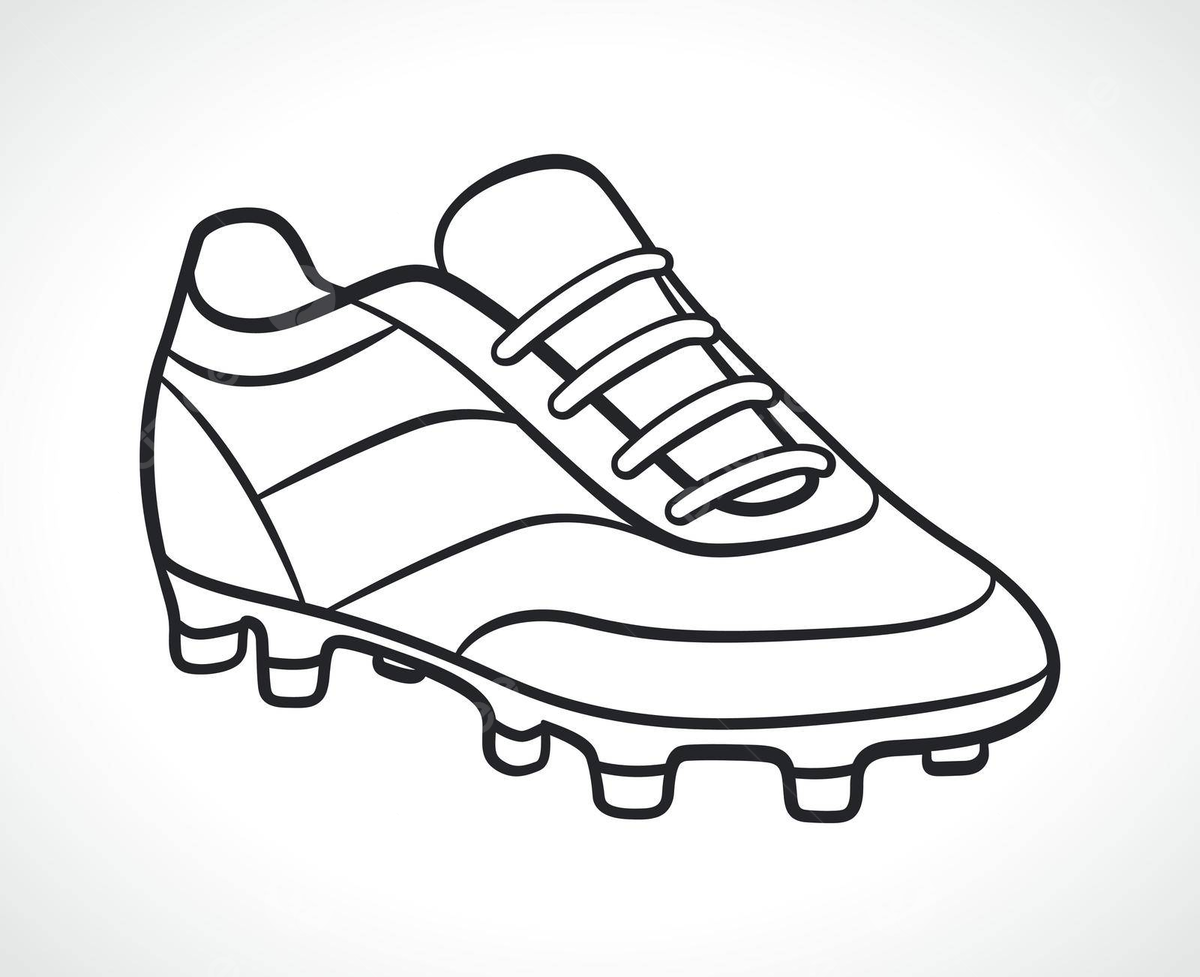 Soccer shoe black and white cleats cartoon soccer vector cleats cartoon soccer png and vector with transparent background for free download