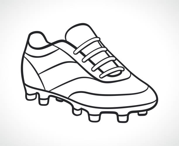 Soccer shoe stock illustrations royalty