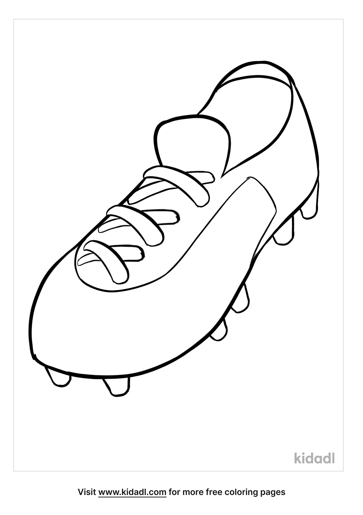 Free soccer shoe coloring page coloring page printables
