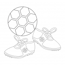 Soccer coloring pages