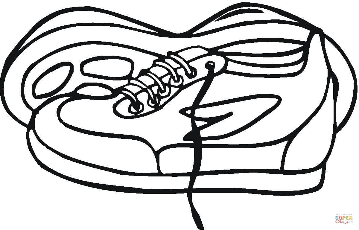 Sneakers to play football coloring page free printable coloring pages