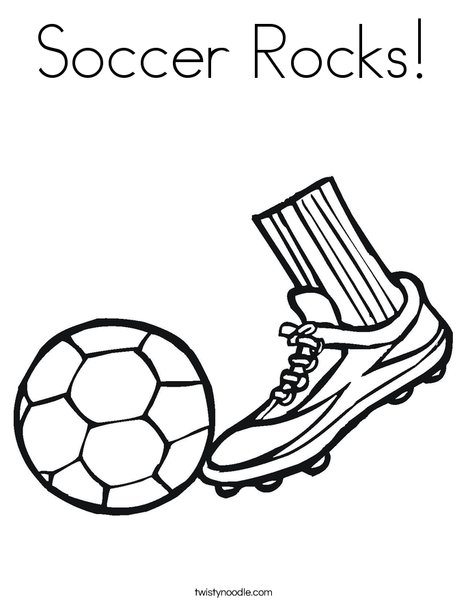 Soccer rocks coloring page