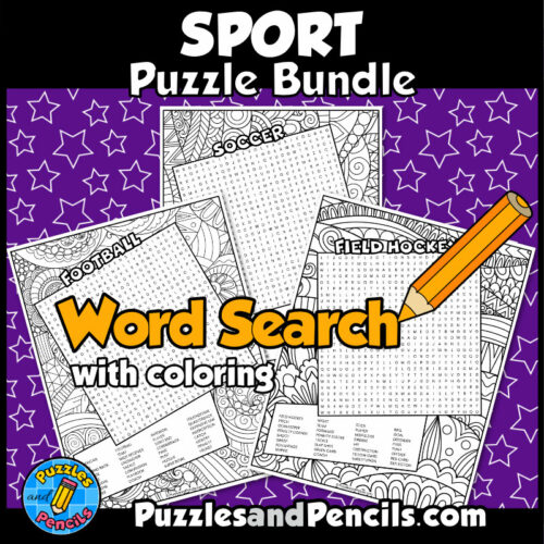 Sport word search puzzle bundle wordsearch puzzles made by teachers