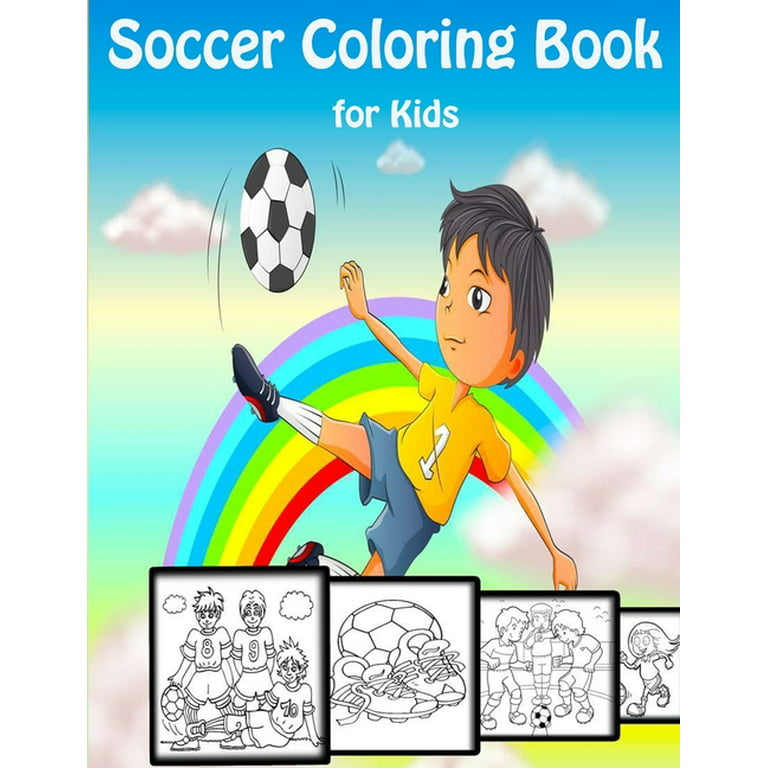 Soccer coloring book for kids football coloring pages for kids ages