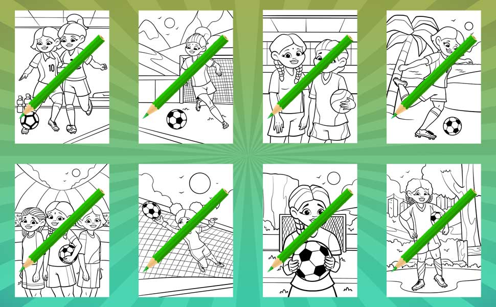 The girls soccer coloring book pages of coloring and activities for soccer players everywhere active kids books craigen thom books