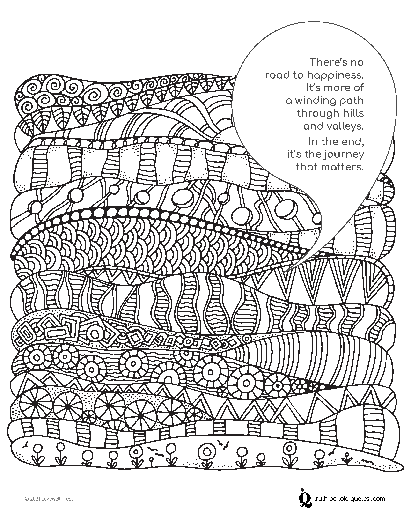 Mindfulness coloring pages