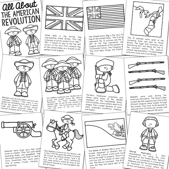 American revolution social studies activity printables homeschool curriculum bulletin board decor posters educational wall art