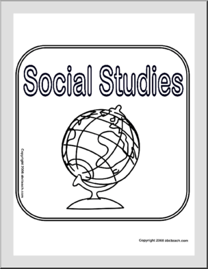 Social studies bw center sign i
