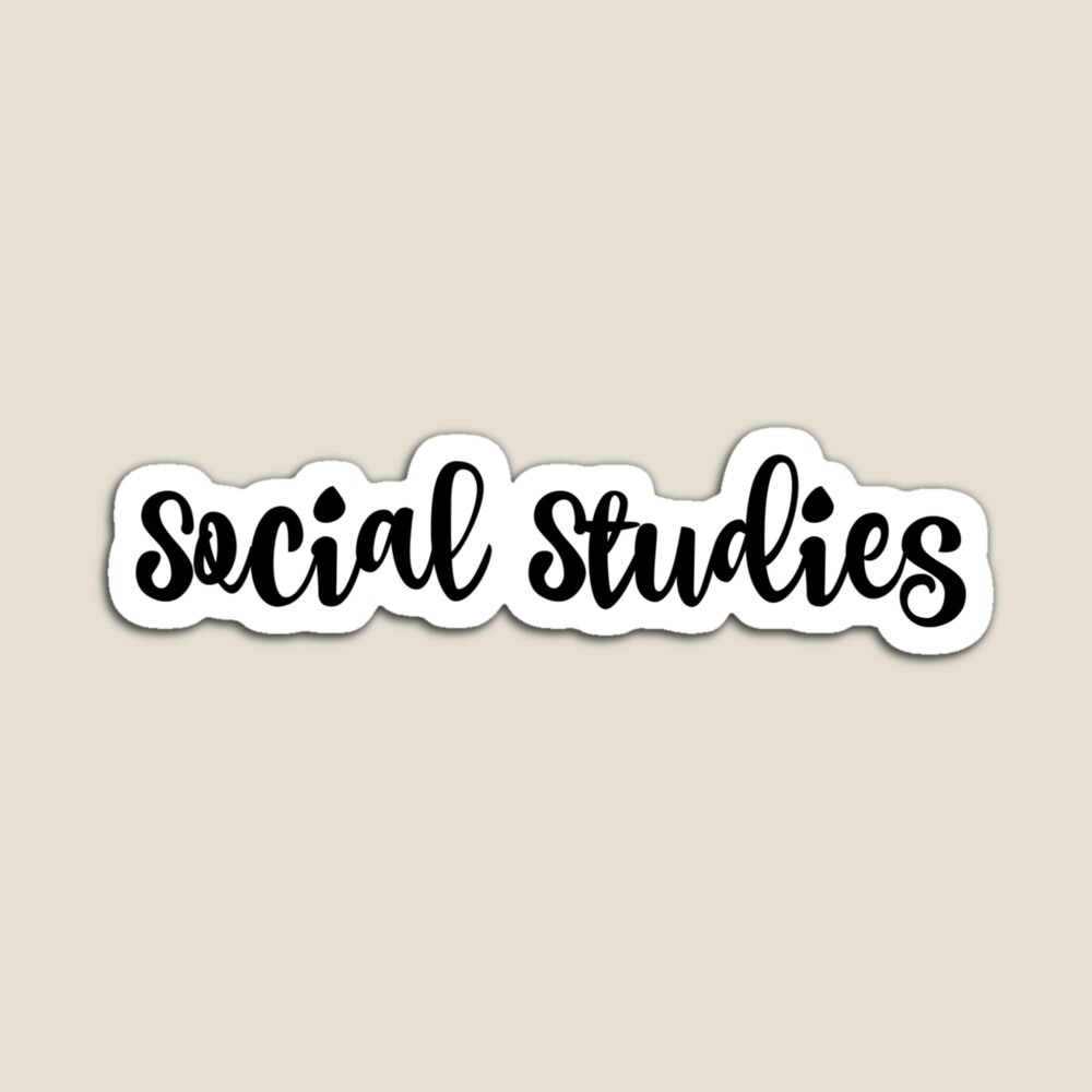 Social studies sticker for sale by chricket