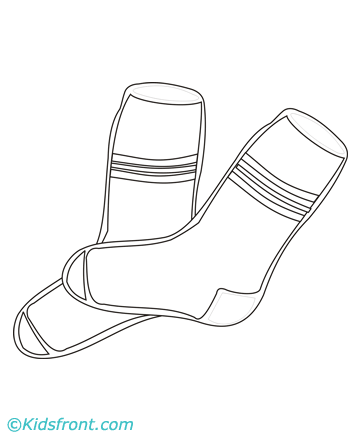 Socks coloring pages printable