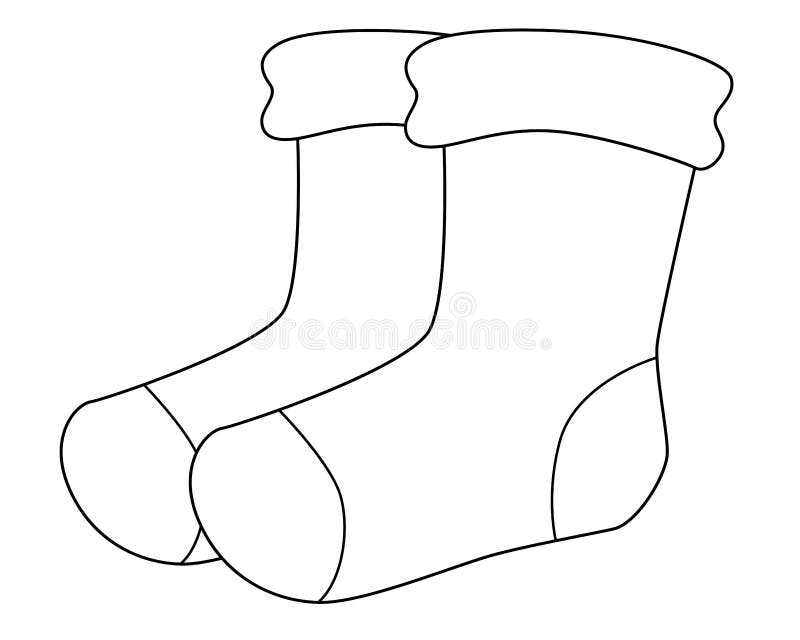 Socks coloring stock illustrations â socks coloring stock illustrations vectors clipart