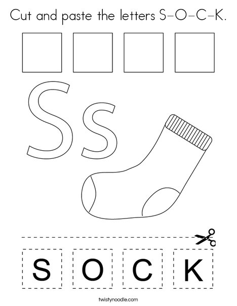 Cut and paste the letters s