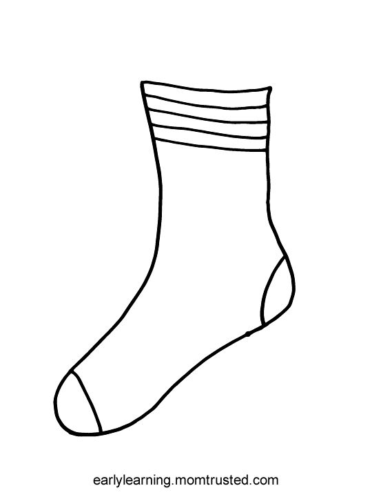Socks for fox printable