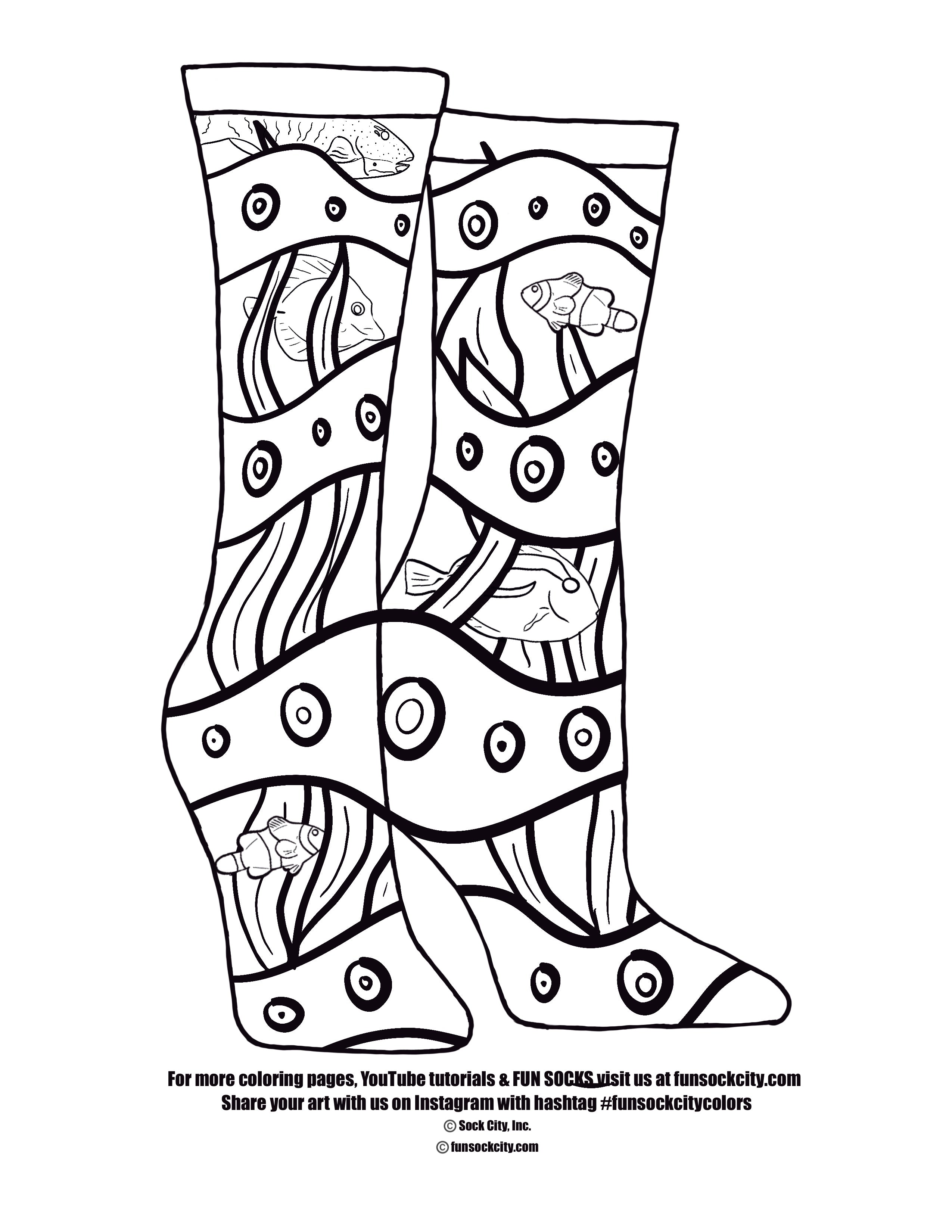 Coloring pages â sock city