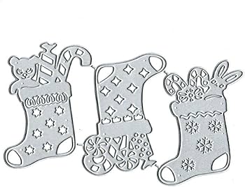 Pcsset christmas socks metal die cuts christmas gifts socks metal cutting dies cut stencils card paper craft diy template metal cutting dies album embossing paper dies for card making scrapbooking