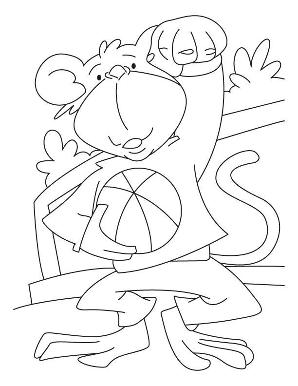 Monkey in playful mood coloring pages download free monkey in playful mood coloring pages for kids best coloring pages