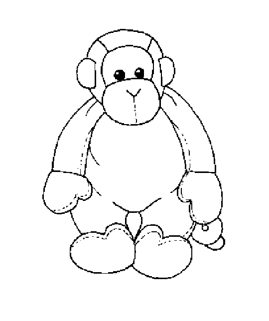 Free printable monkey coloring pages for kids