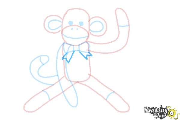How to draw a sock monkey