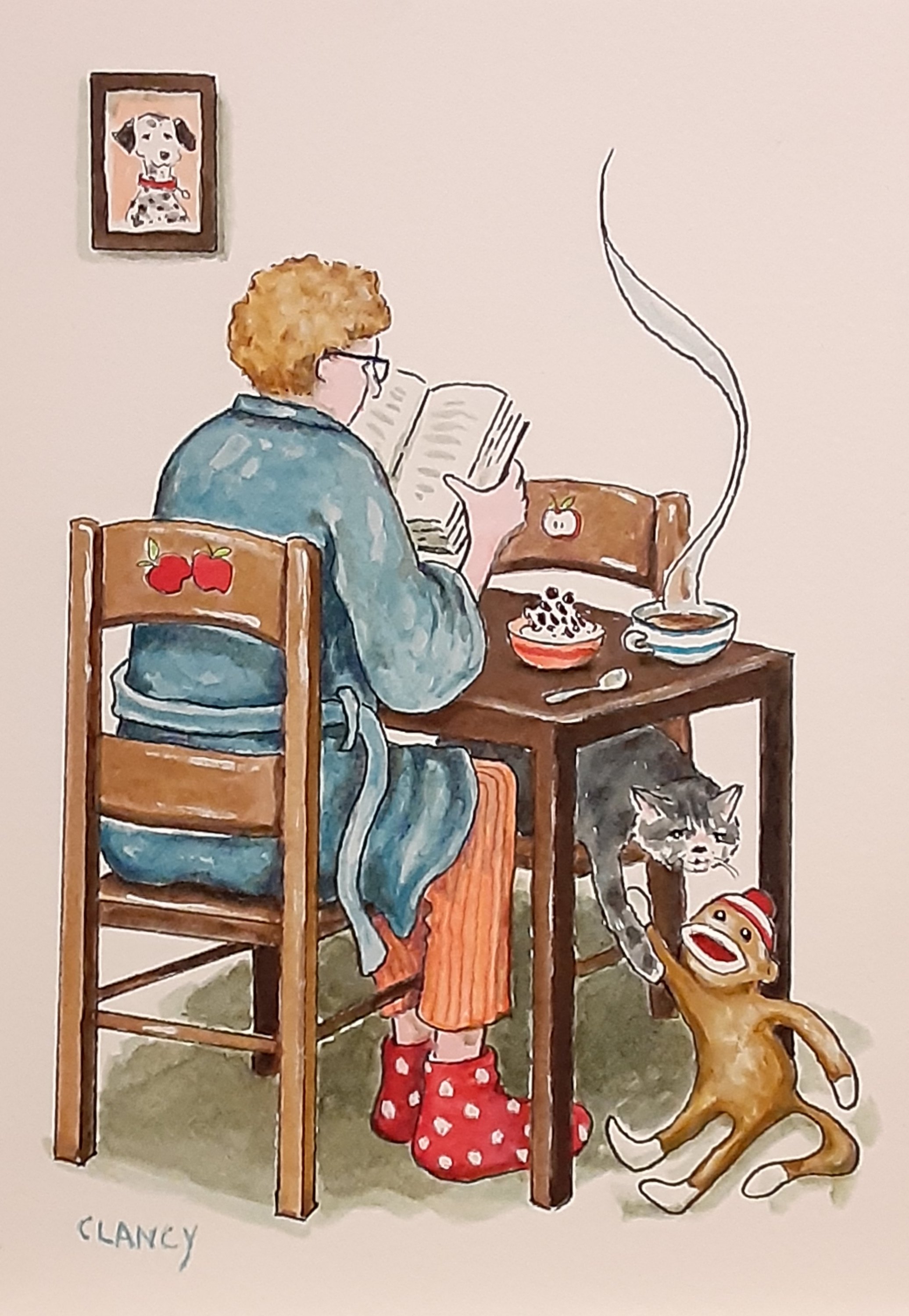 Sock monkey fine art â sue clancy â artist