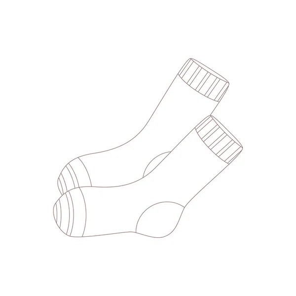 Sock template vector images