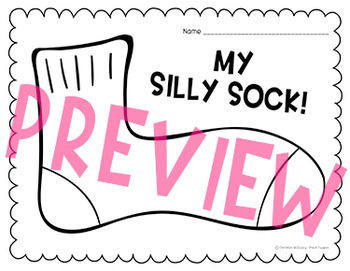 Sock coloring pages by pre