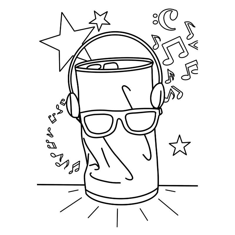 Dancing soda can